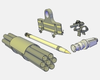Bell UH-1 американский боевой вертолет (комплектная модель) preview 12