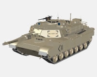 Abrams M1A2 американский основной боевой танк (комплектная модель) preview 1