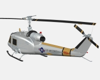 Bell UH-1 американский боевой вертолет (модель) preview 3