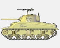 М4А1 Шерман американский средний танк (комплектная модель) preview 6