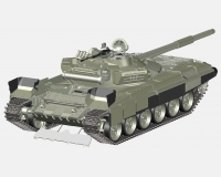 Т-72Б советский основной танк (комплектная модель) preview 3