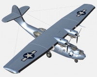 Каталина PBY-5A американский патрульный гидросамолет (комплектная модель)