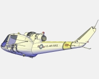 Bell UH-1 американский боевой вертолет (комплектная модель) preview 6