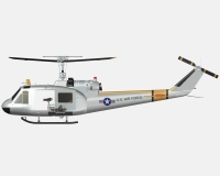 Bell UH-1 американский боевой вертолет (комплектная модель) preview 3
