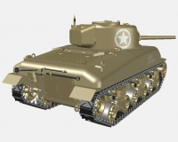 М4А1 Шерман американский средний танк периода Второй мировой войны (модель) preview 2