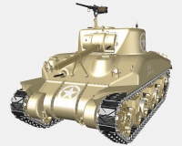 М4А1 Шерман американский средний танк (комплектная модель) preview 2