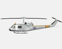 Bell UH-1 американский боевой вертолет (модель) preview 4