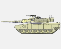 Abrams M1A2 американский основной боевой танк (комплектная модель) preview 4