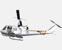 Bell UH-1 американский боевой вертолет (комплектная модель) preview 2