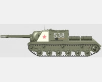 ИСУ-152 советская самоходная артиллерийская установка (модель) preview 3
