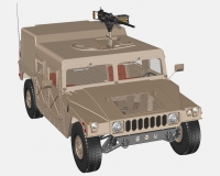 М998 американский армейский вездеход (комплектная модель)