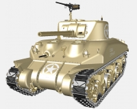 М4А1 Шерман американский средний танк (комплектная модель) preview 1