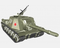 ИСУ-152 советская тяжелая САУ (комплектная модель)
