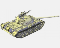 Т-55 советский средний танк (комплектная модель) preview 3