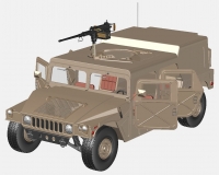 М998 американский армейский вездеход (комплектная модель) preview 3
