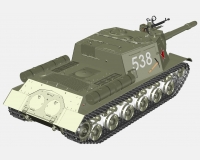 ИСУ-152 советская тяжелая САУ (комплектная модель) preview 4