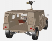 М998 американский армейский вездеход (комплектная модель) preview 2