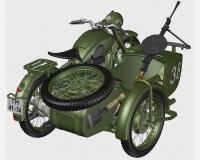М-72 советский тяжелый мотоцикл (комплектная модель) preview 2