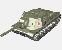ИСУ-152 советская самоходная артиллерийская установка (модель)