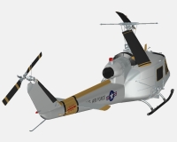 Bell UH-1 американский боевой вертолет (модель) preview 2