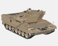Leopard 2A6 немецкий основной боевой танк (комплектная модель)