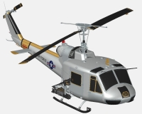 Bell UH-1 американский боевой вертолет (комплектная модель)
