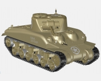 М4А1 Шерман американский средний танк периода Второй мировой войны (модель) preview 1