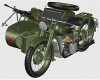 М-72 советский тяжелый мотоцикл (комплектная модель) preview 1