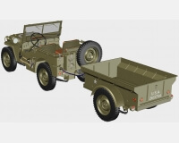 Виллис МБ американский армейский автомобиль (комплектная модель) preview 2