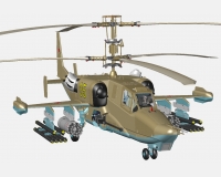 Ка-50 советский/российский ударный вертолет (комплектная модель)
