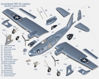 Catalina PBY-5A американский патрульный гидросамолет