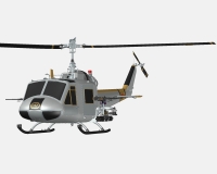 Bell UH-1 американский боевой вертолет (комплектная модель) preview 1