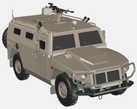Газ 2330 Тигр российский многоцелевой автомобиль (комплектная модель)