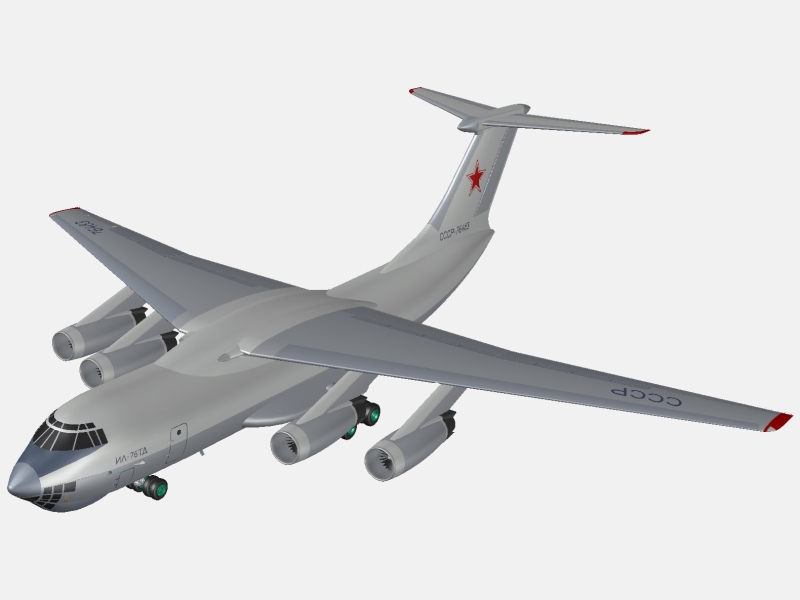 Ил-76ТД советский транспортно-десантный самолет (модель)