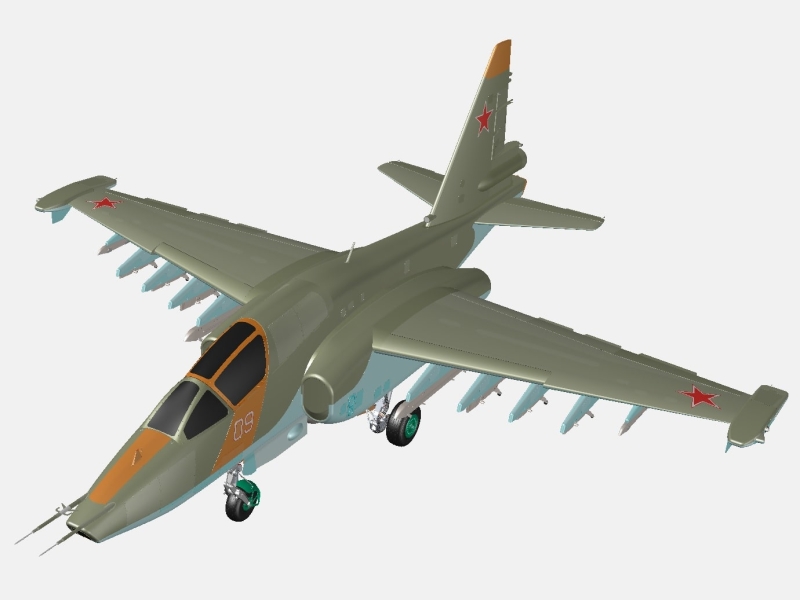 Су-25ТМ советский штурмовик (модель)