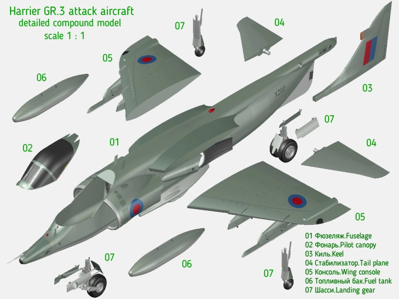 Harrier GR.3 британский штурмовик ВВП