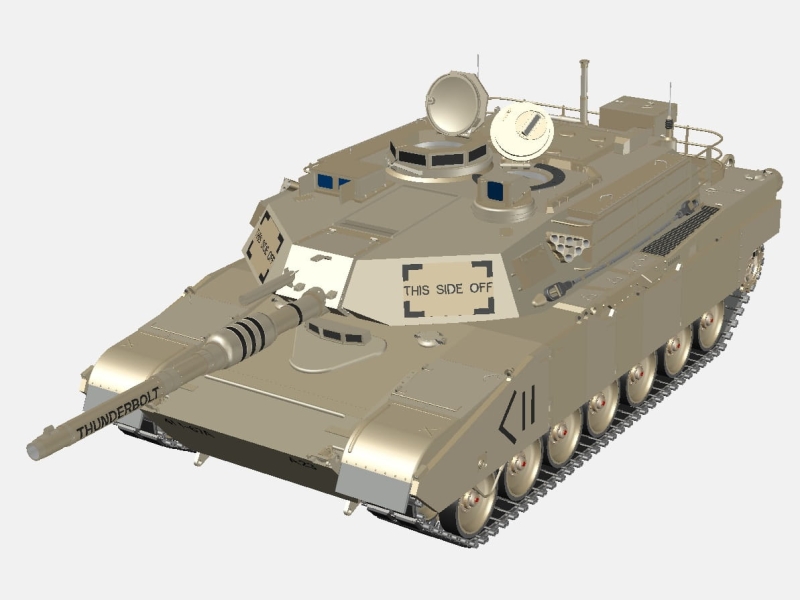 Abrams M1A2 американский основной боевой танк (модель)