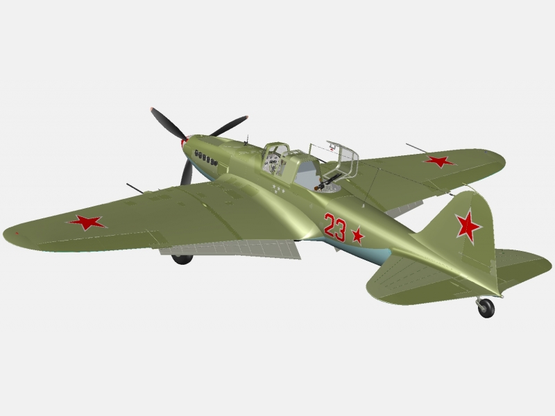 Ил-2 советский штурмовик (комплектная модель)