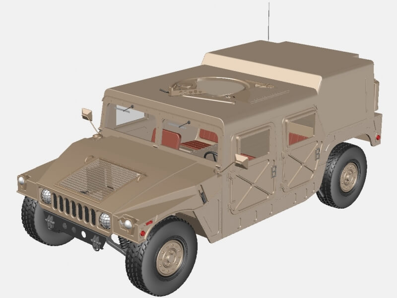 Хаммер М998 американский армейский вездеход (модель)