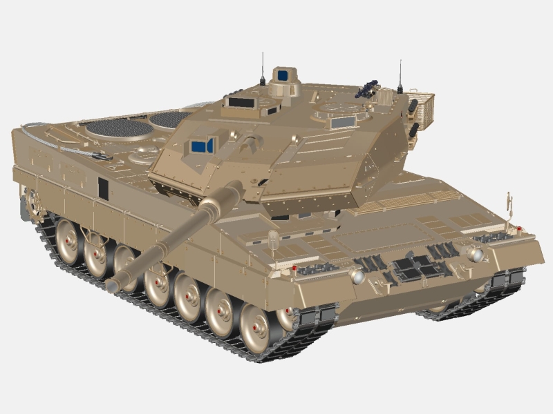 Leopard 2A6 немецкий основной боевой танк (комплектная модель)