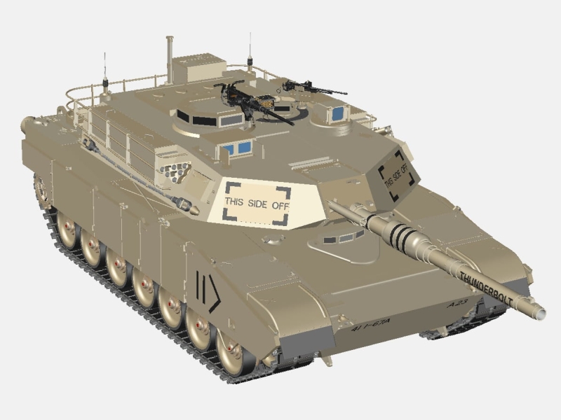 Abrams M1A2 американский основной боевой танк (комплектная модель)
