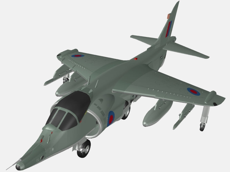 Harrier GR.3 британский штурмовик ВВП (модель)