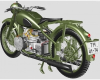 М-72 советский тяжелый мотоцикл (модель) preview 2