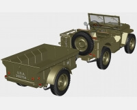Виллис МБ американский армейский автомобиль (комплектная модель) preview 3